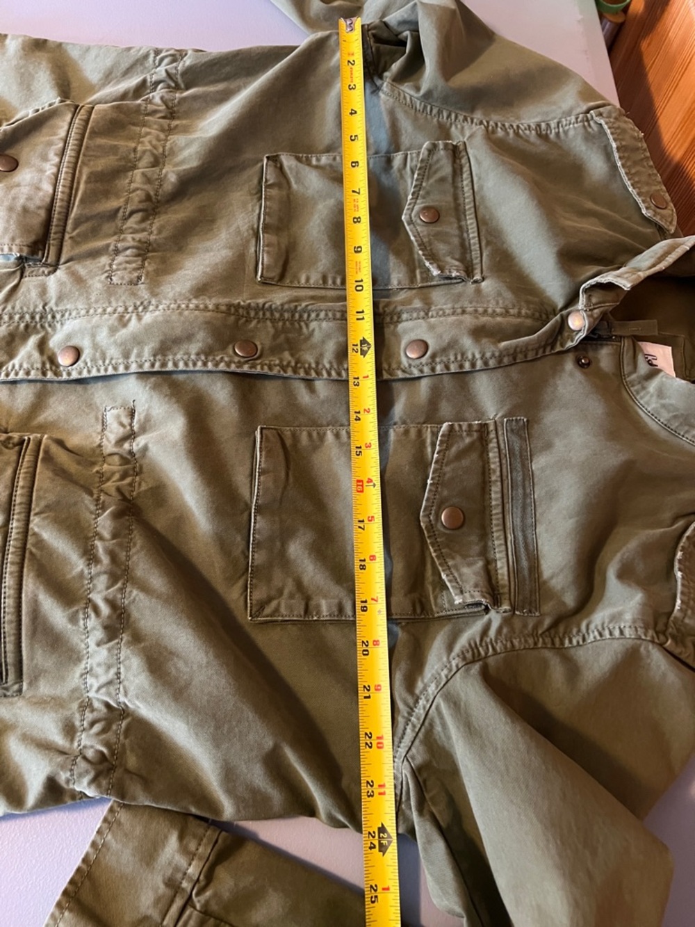 Gap Utility Jacket Distressed Womens size L - Picture 8 of 16